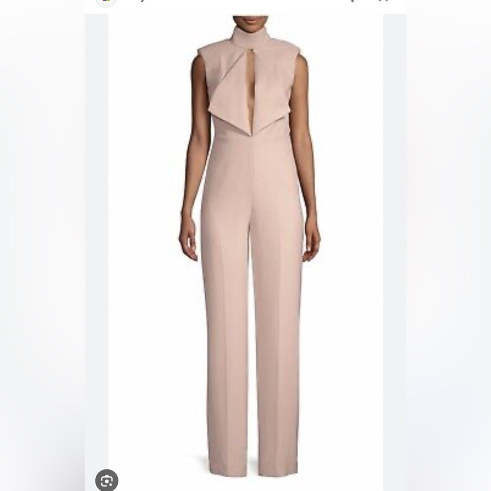 Misha Collection Justine Jumpsuit High Neck Open Back Pantsuit Size 0